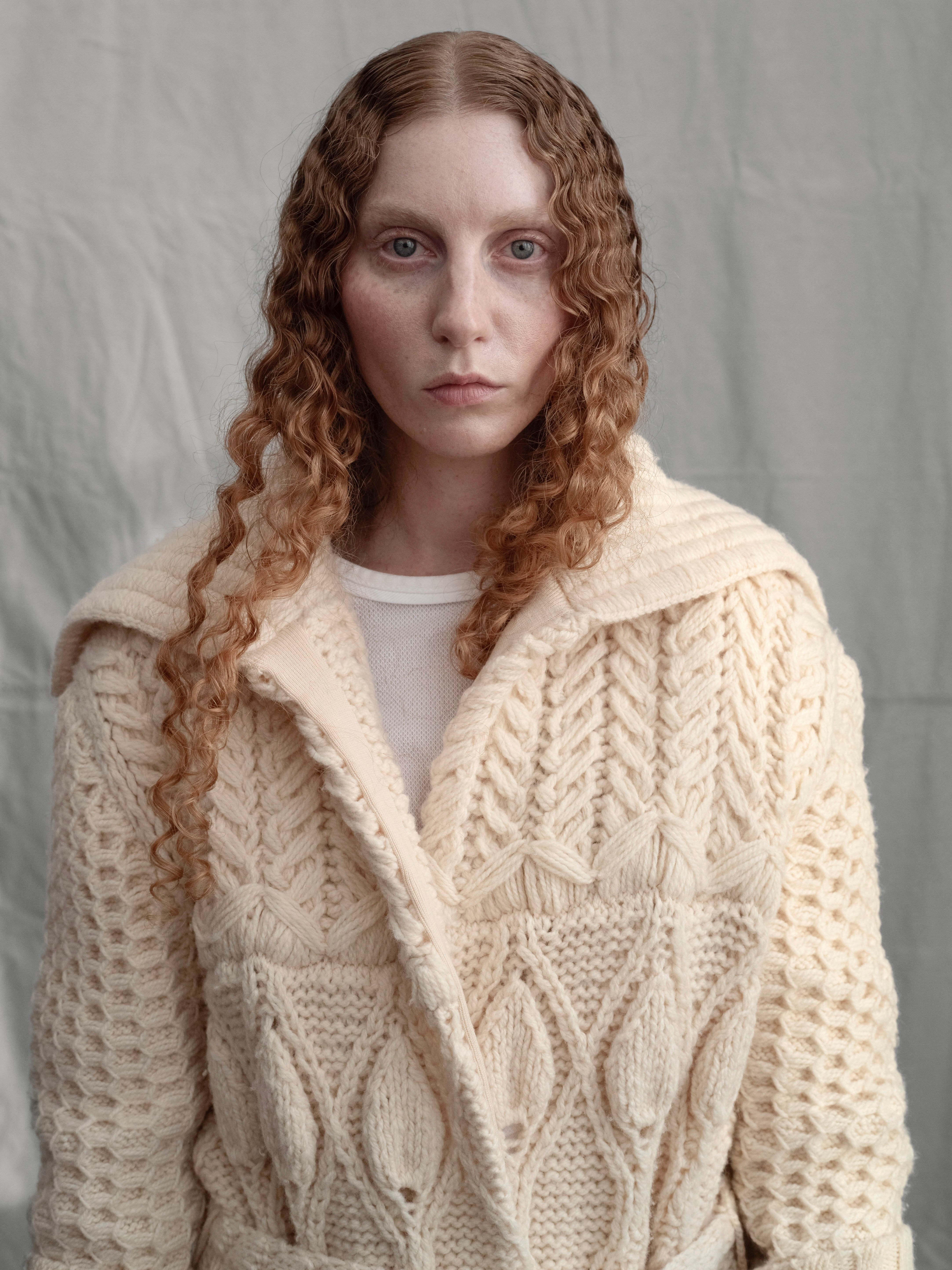 Dries Van Noten F/W 2002 Ivory Wool Duster