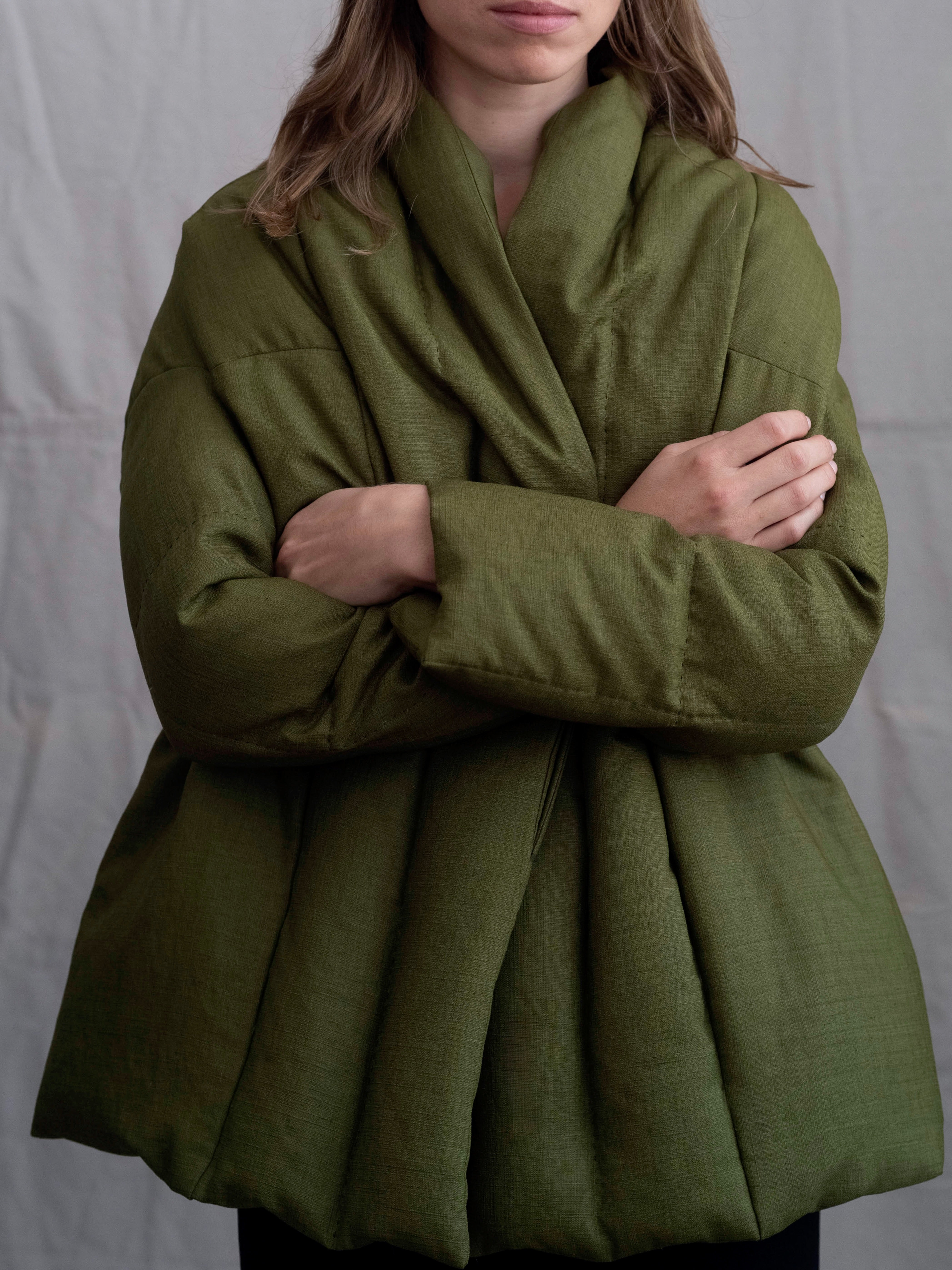 Heart HaaT by Issey Miyake Olive Down Coat