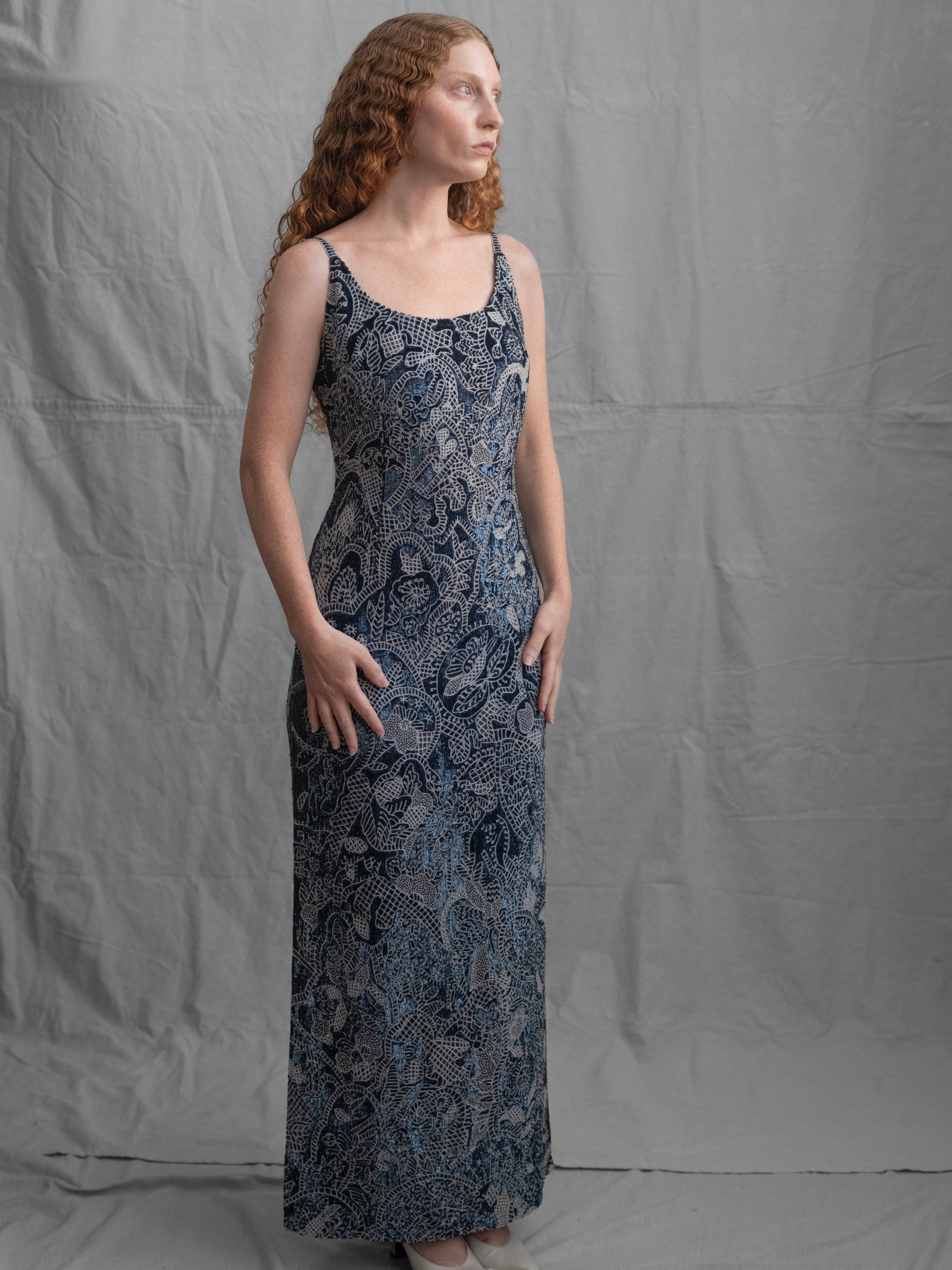 Giorgio Armani 1990's Beaded Gown