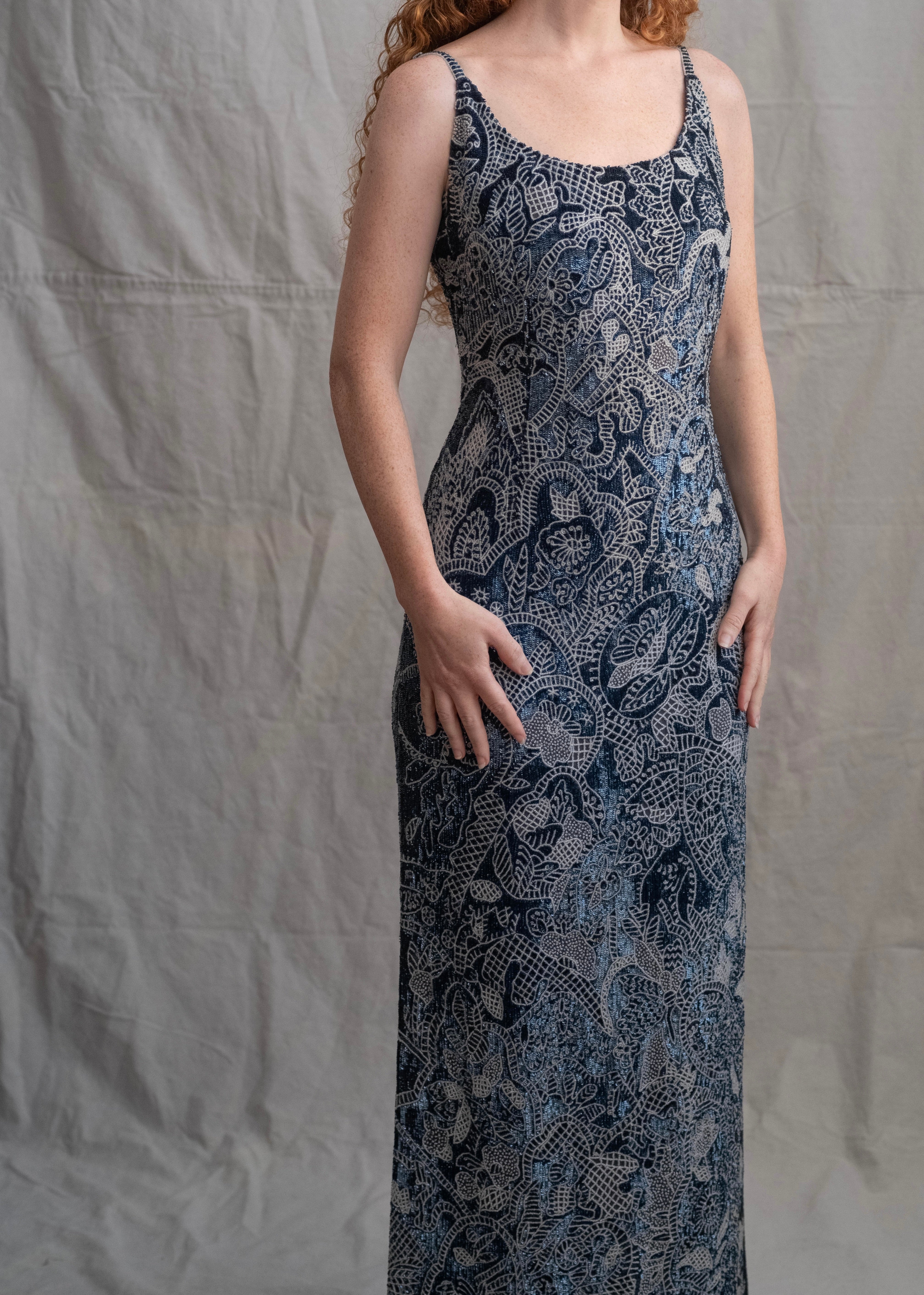 Giorgio Armani 1990's Beaded Gown