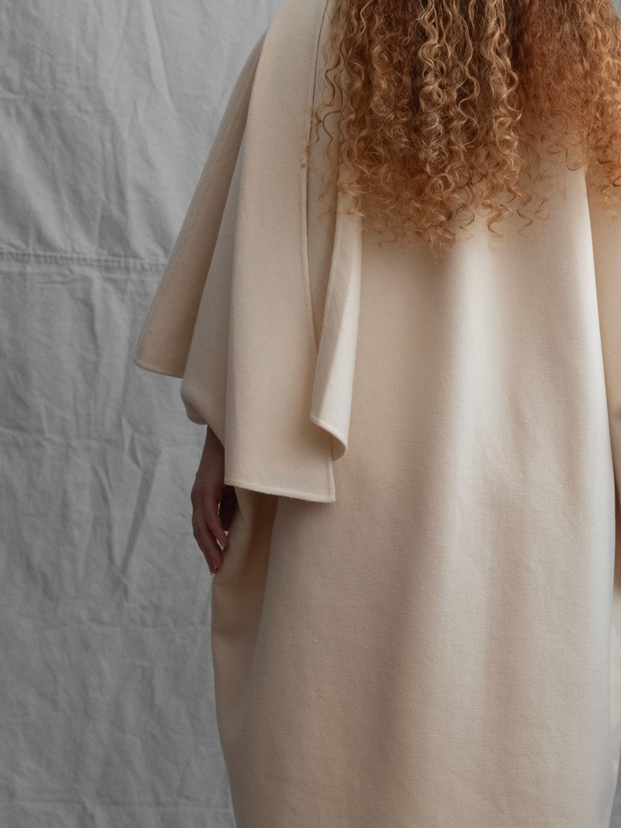 Salvatore Ferragamo 1980s Wool Scarf Coat