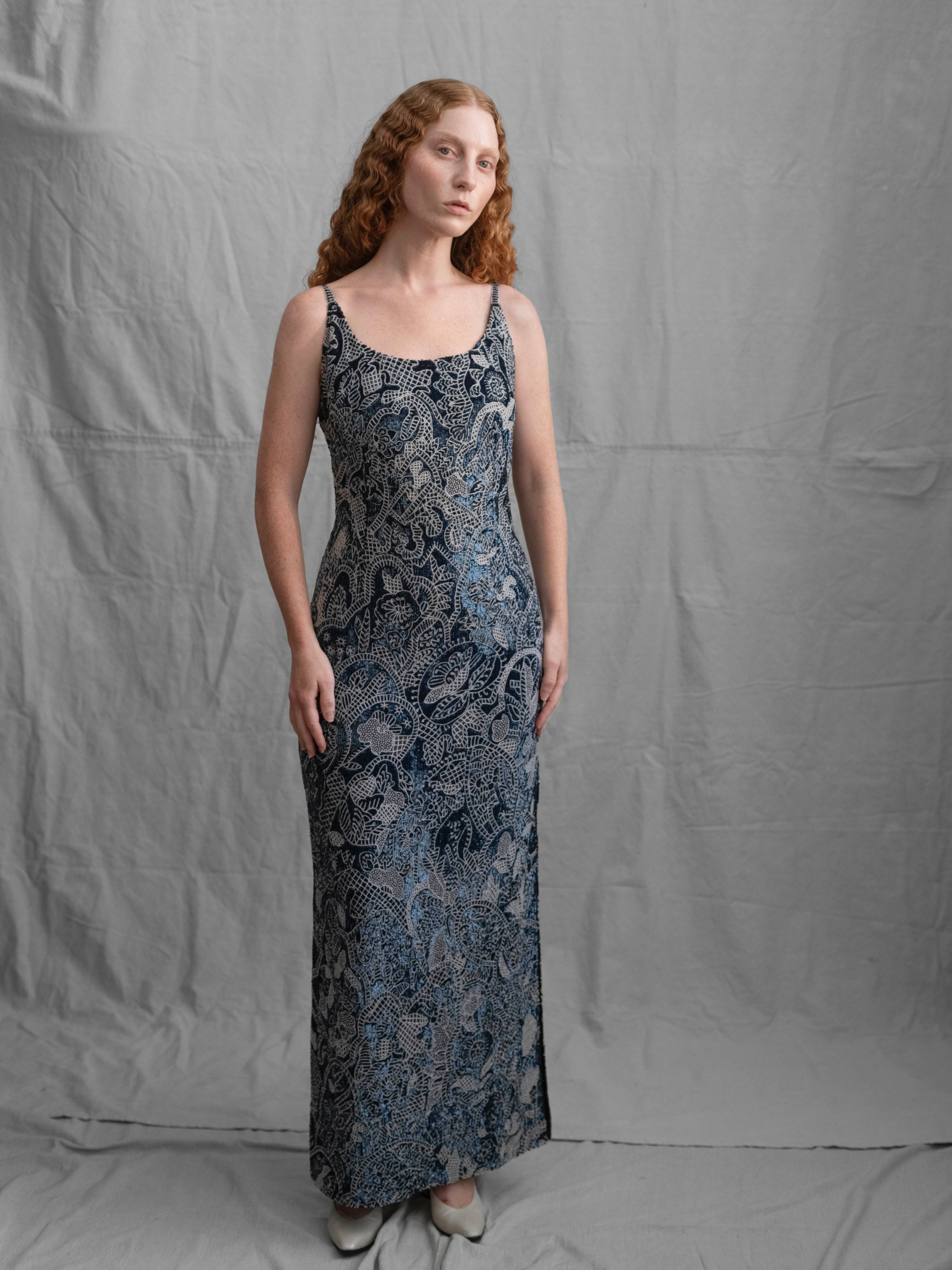 Giorgio Armani 1990's Beaded Gown