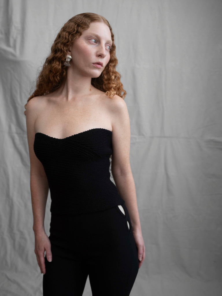 Gianni Versace 1990s Cut-Out Wool Leggings