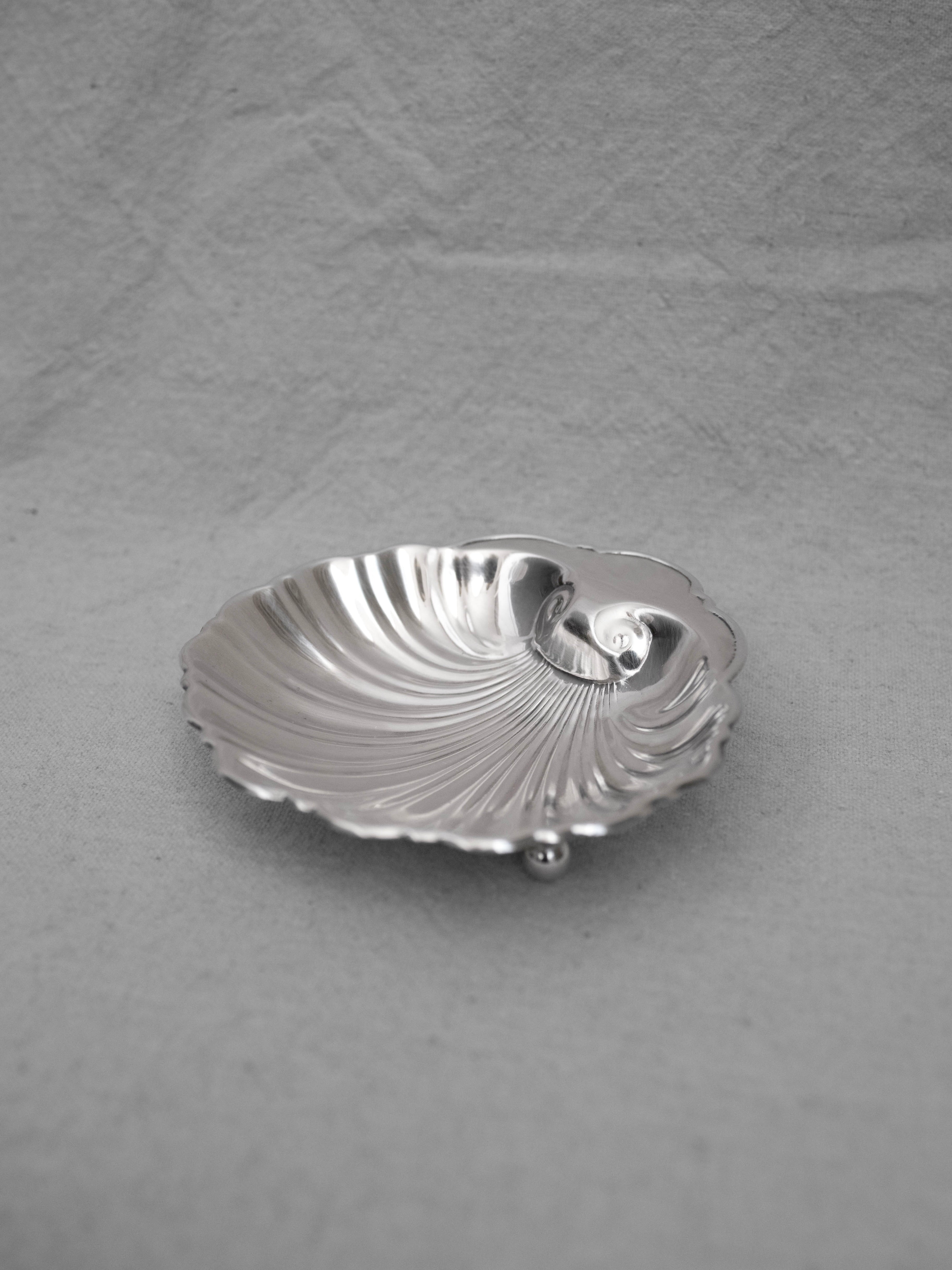 Sterling Silver Clamshell Dish