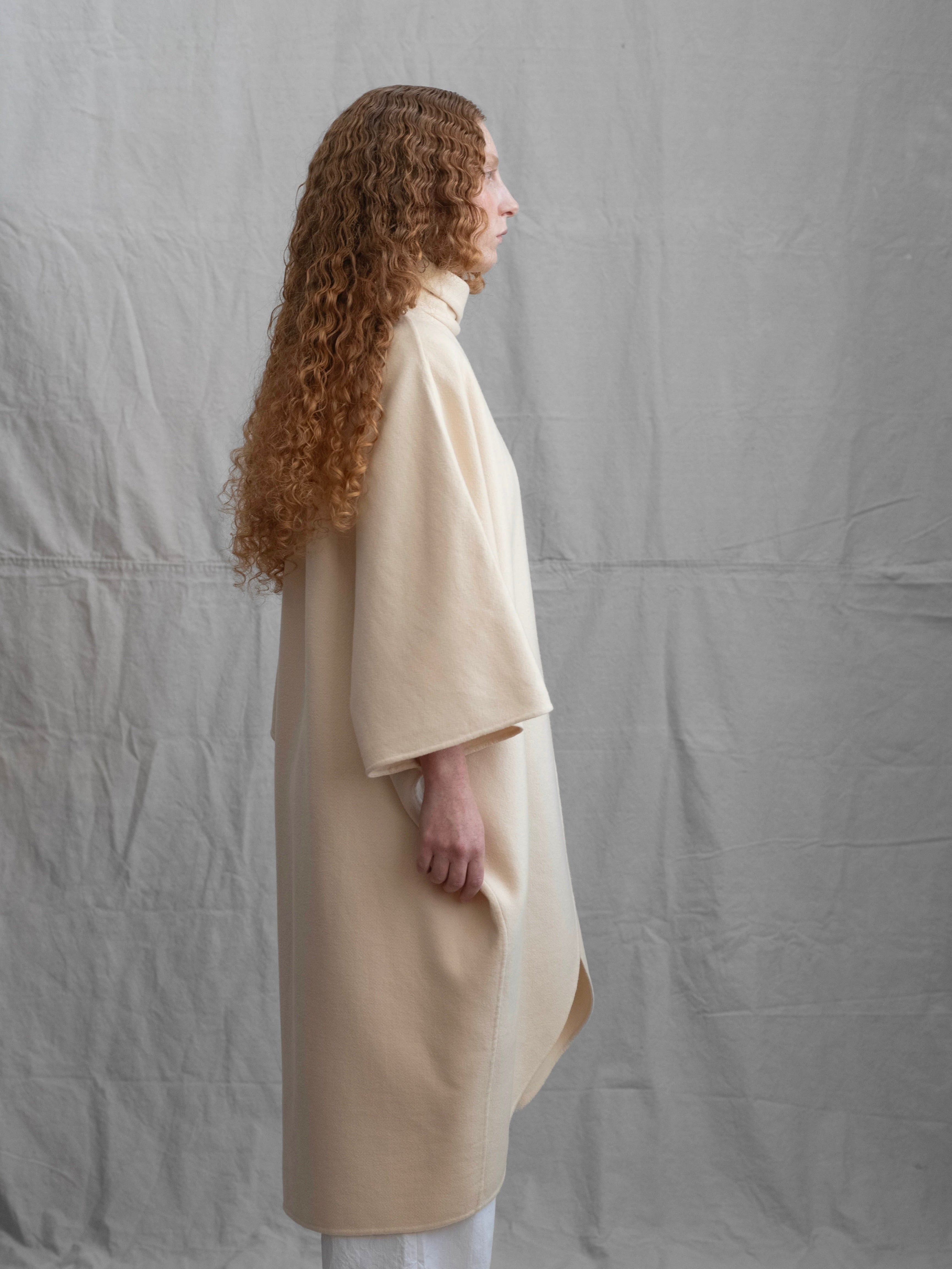 Salvatore Ferragamo 1980s Wool Scarf Coat