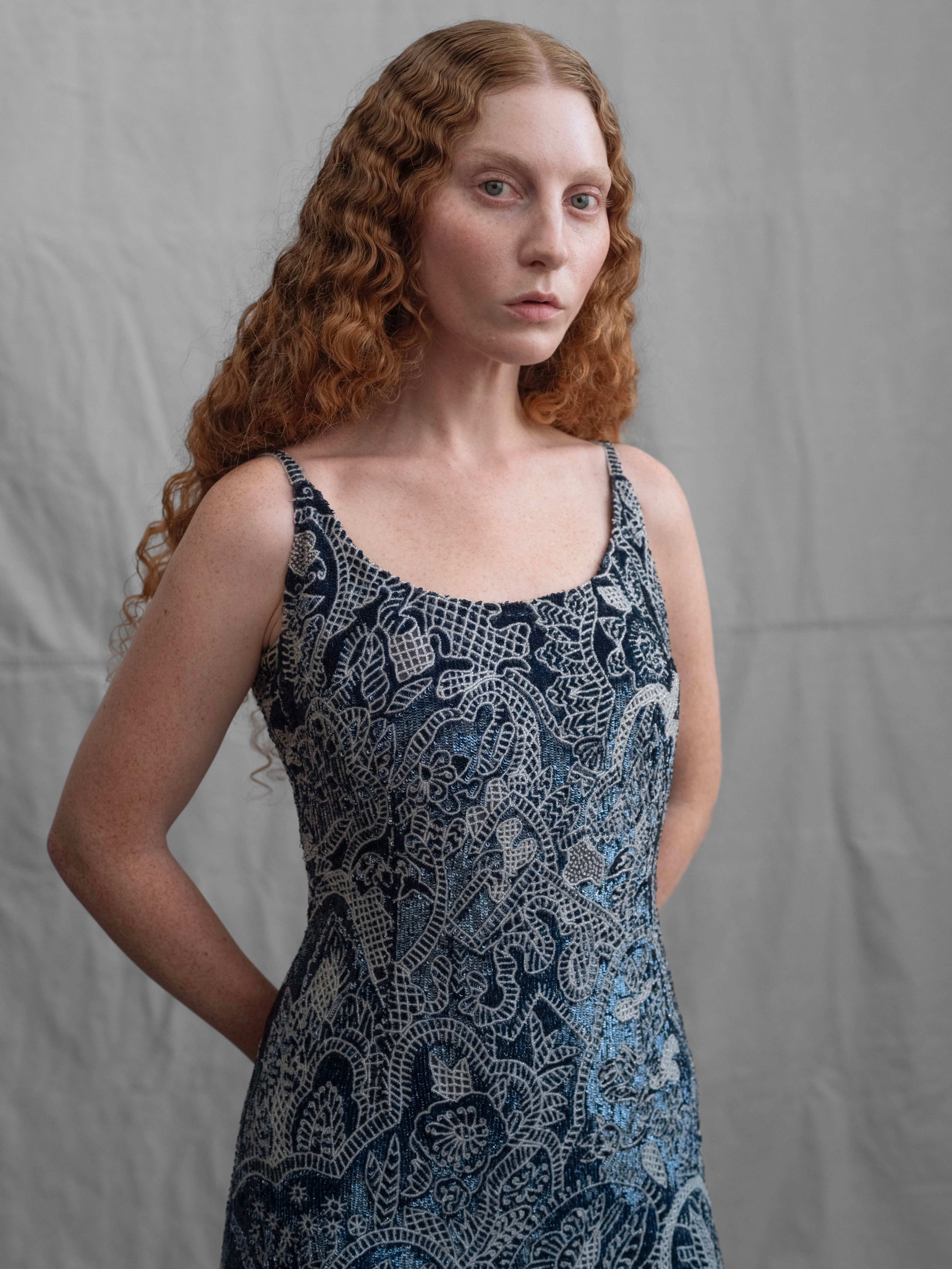 Giorgio Armani 1990's Beaded Gown