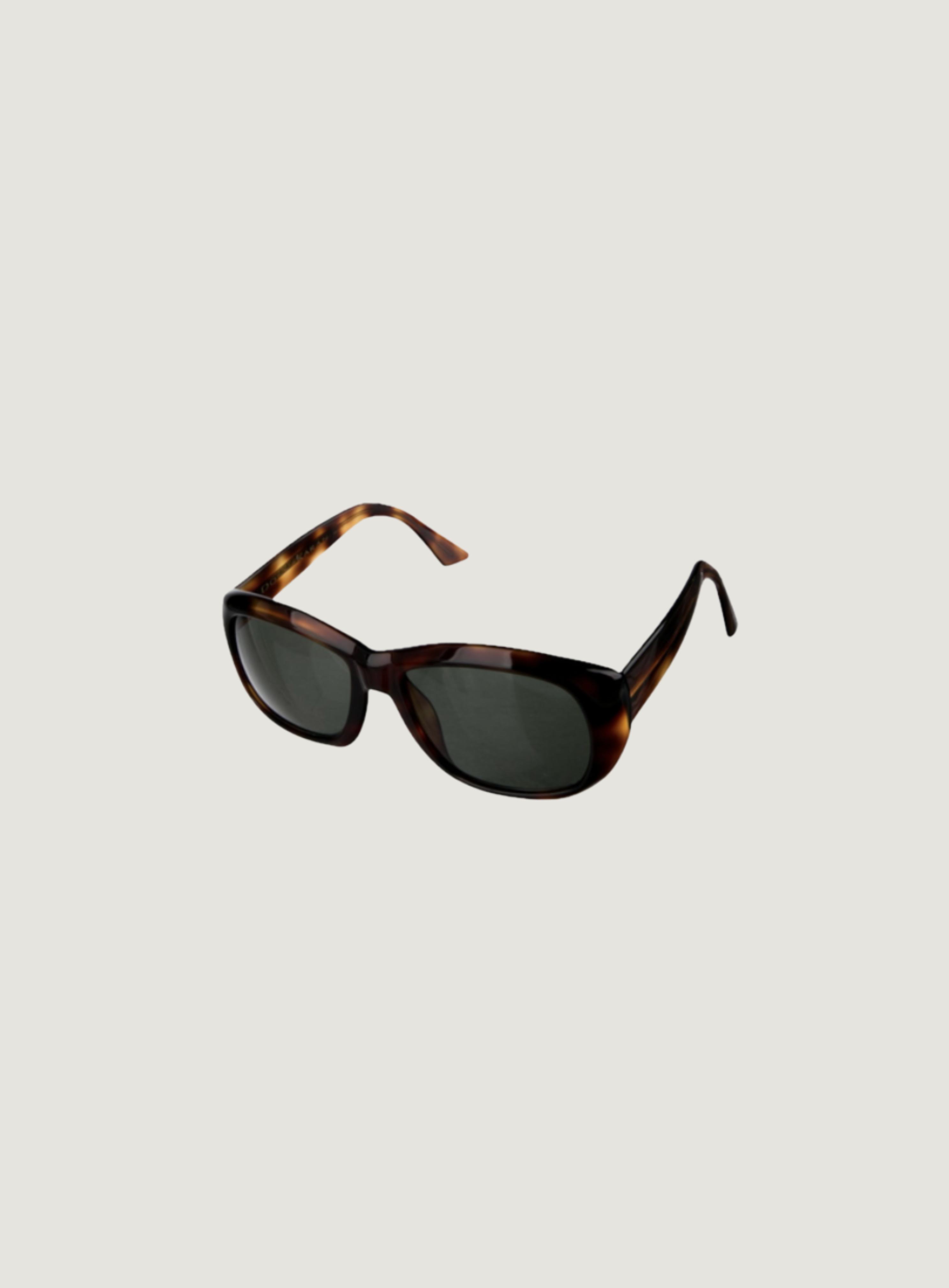 TORTOISE OVAL FRAME SUNGLASSES case included, C. 2000's