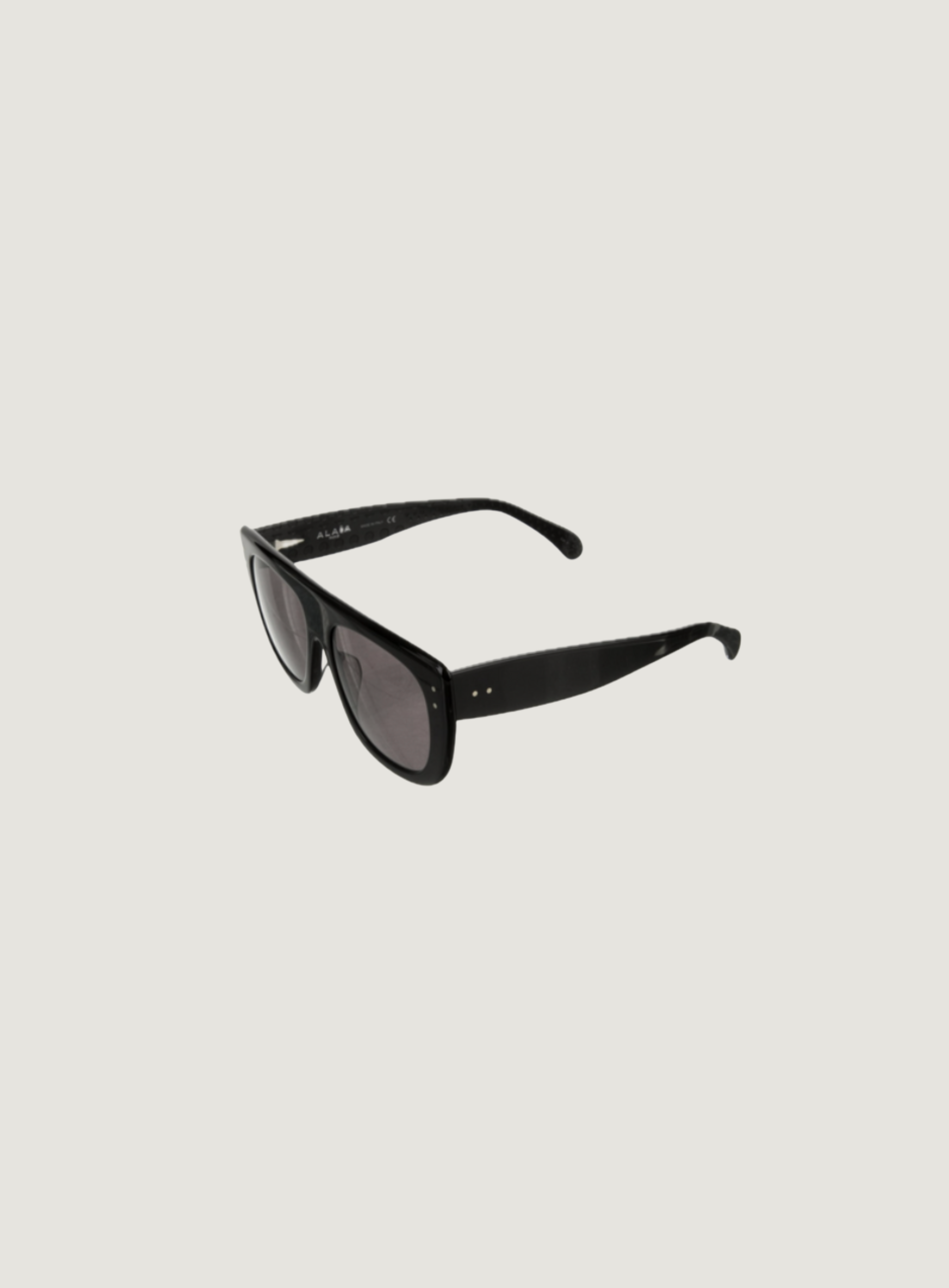 BLACK SQUARE FLATTOP SUNGLASSES, 55MM new, case included, c. 2020's