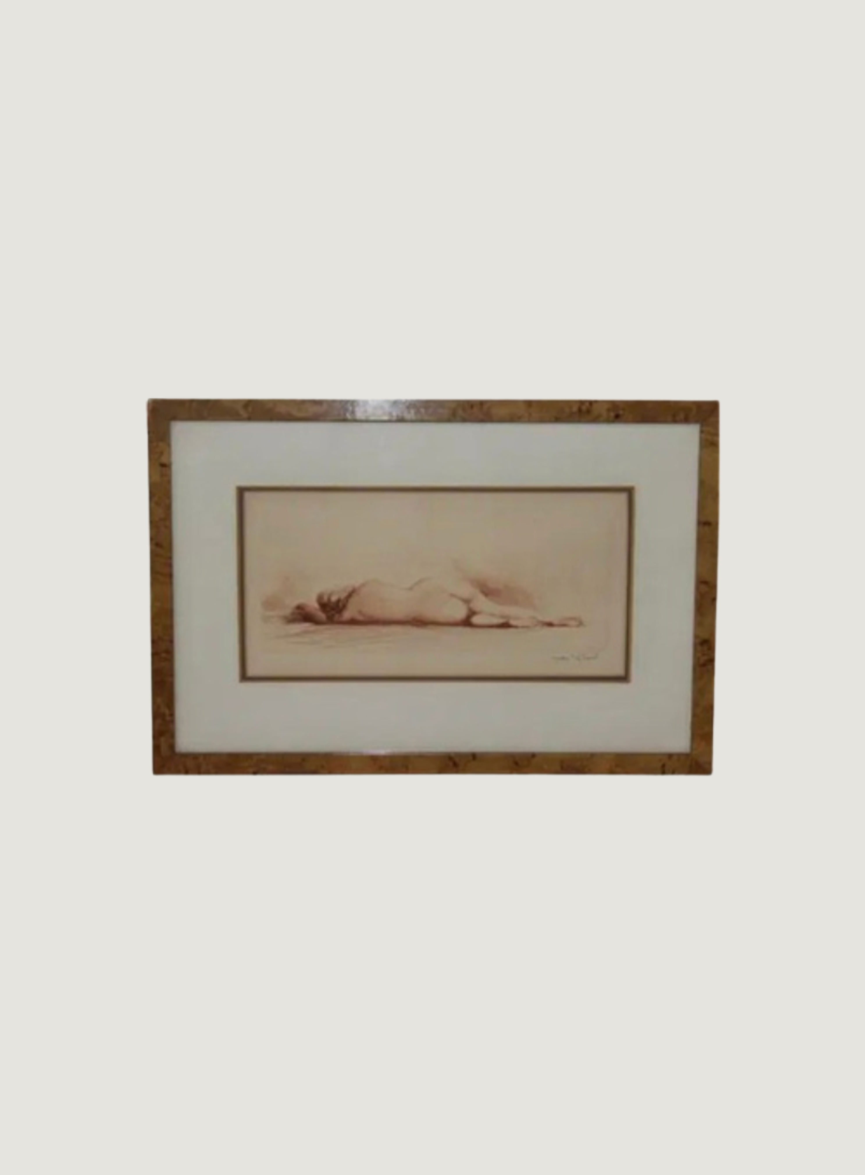‘JEAN VYBOUD (1872-1944) RECLINING NUDE’ ORIGINAL SIGNED ETCHING C. 1920