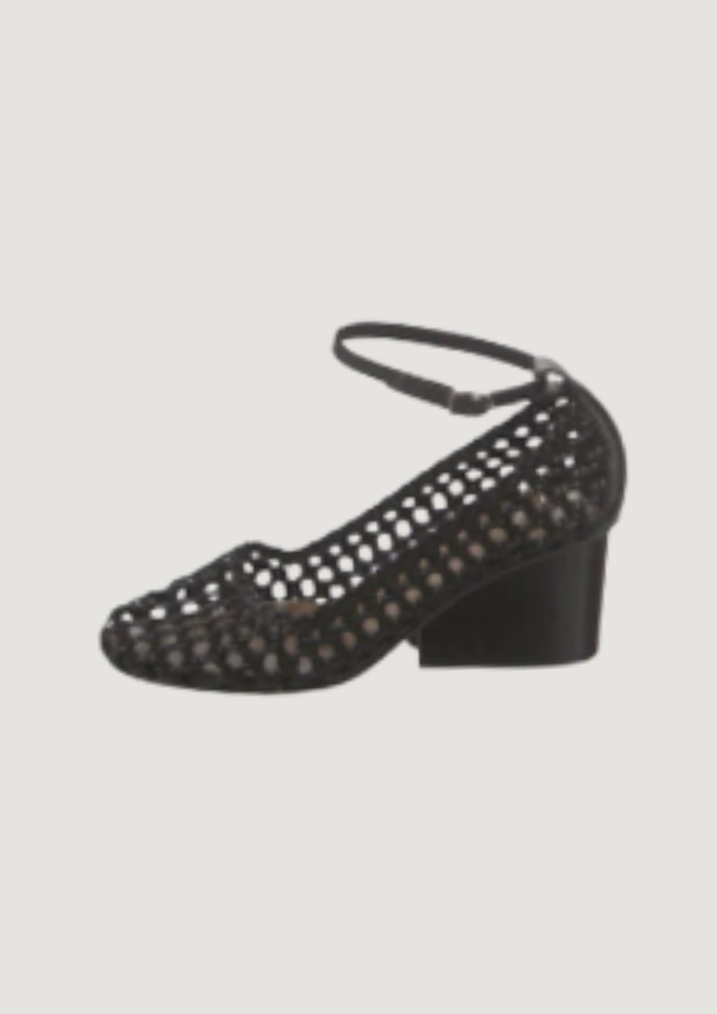 HERMÈS WOVEN LEATHER BALET PUMP