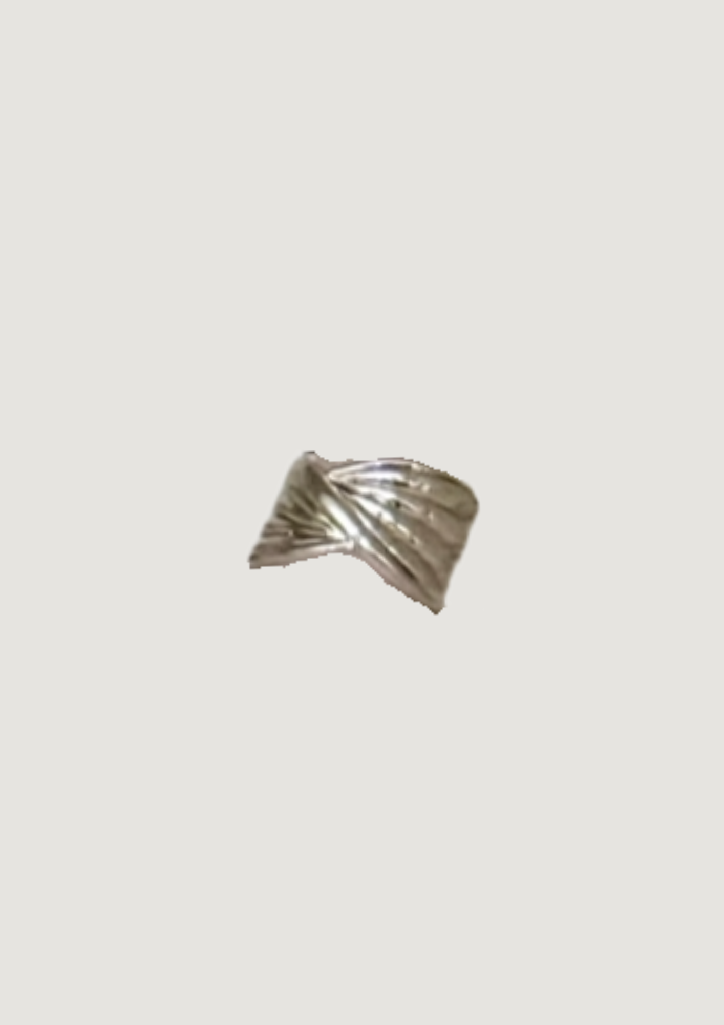 STERLING CROSSOVER RING