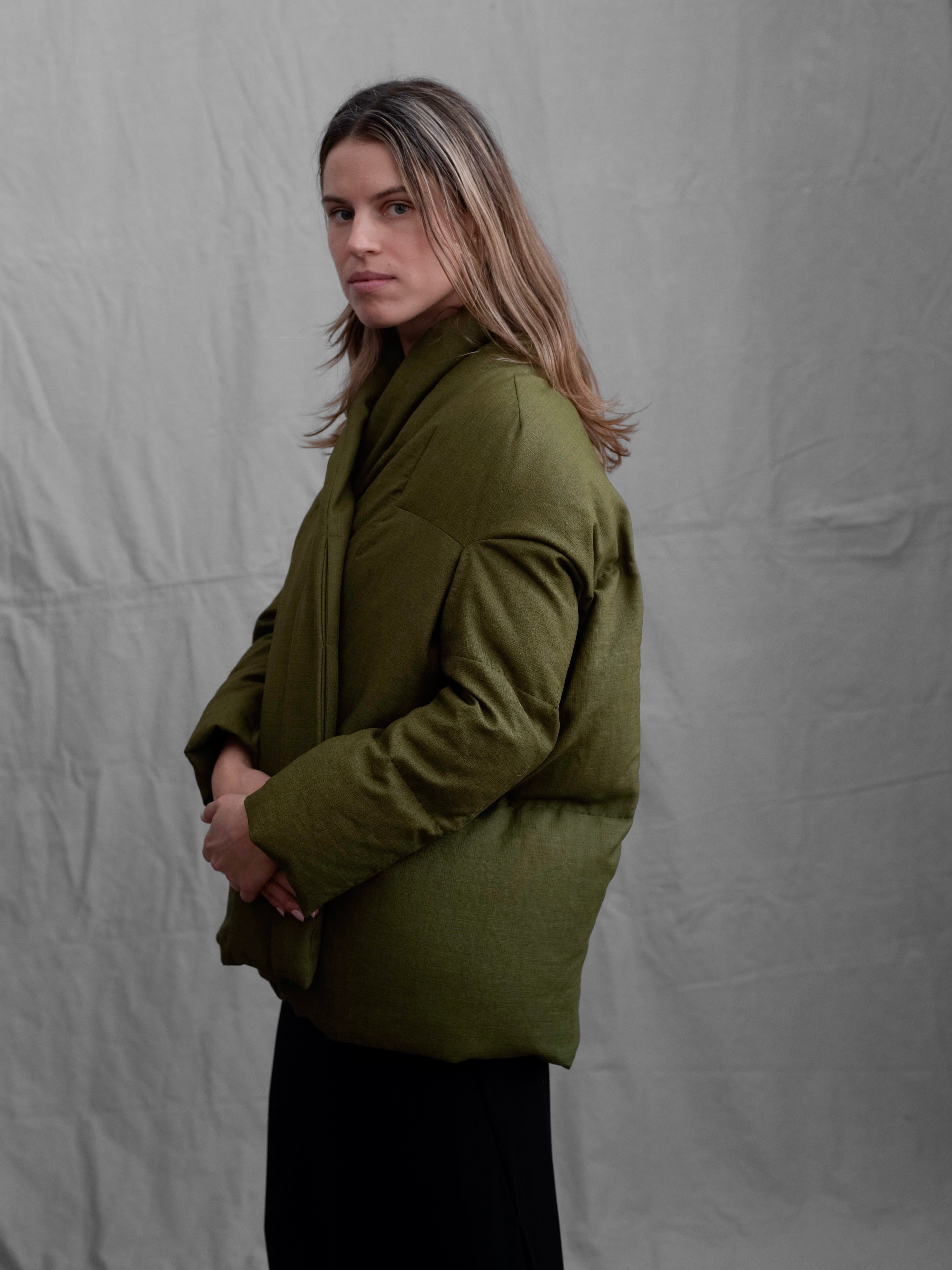 〜エイ.hata〜 Heart HaaT by Issey Miyake Olive Down Coat
