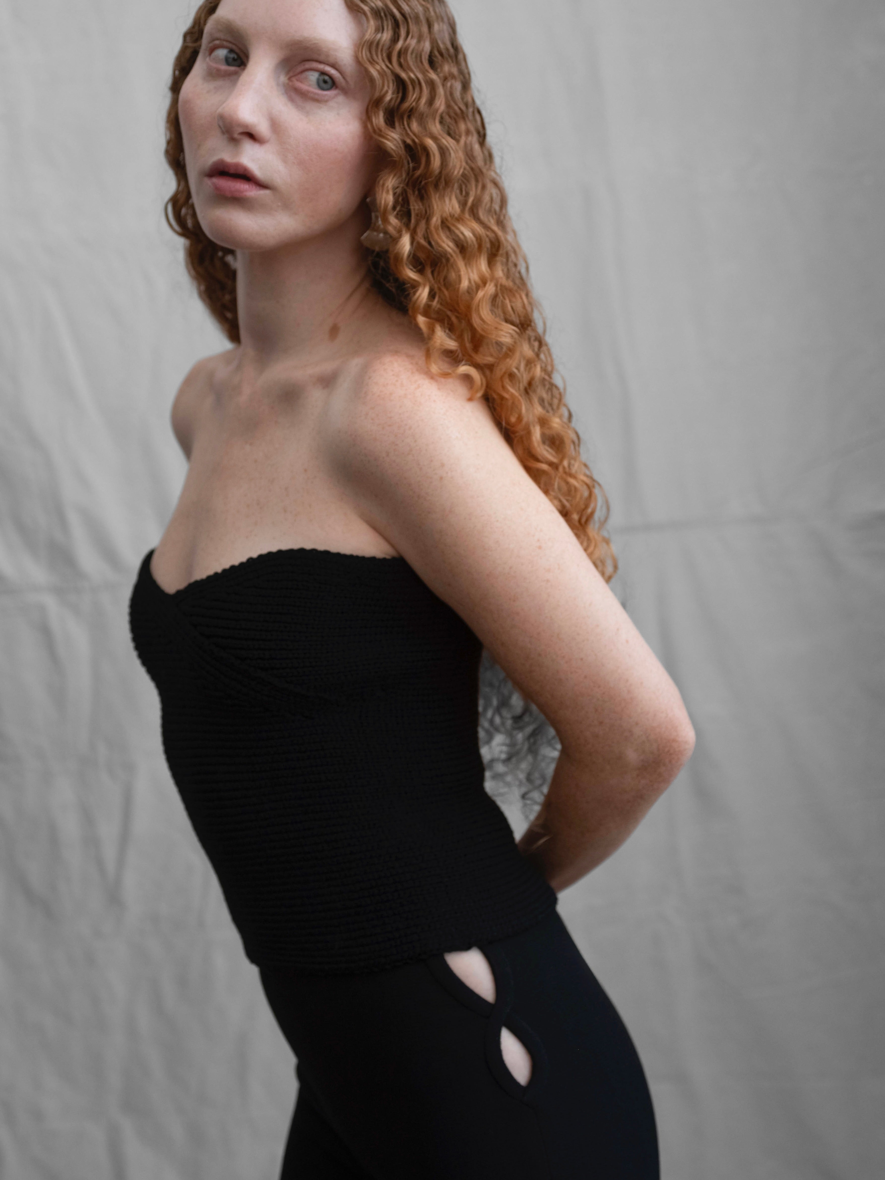 Gianni Versace 1990s Cut-Out Wool Leggings